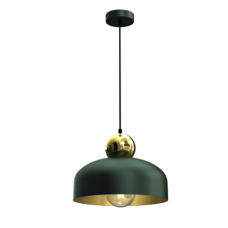 Lampa Wisząca HARALD GOLD/GREEN 1xE27