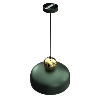 Lampa Wisząca HARALD GOLD/GREEN 1xE27