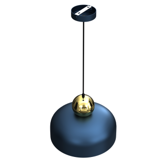 Lampa Wisząca HARALD GOLD/NAVY BLUE 1xE27
