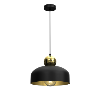 Lampa Wisząca HARALD GOLD/BLACK 1xE27