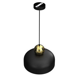 Lampa Wisząca HARALD GOLD/BLACK 1xE27