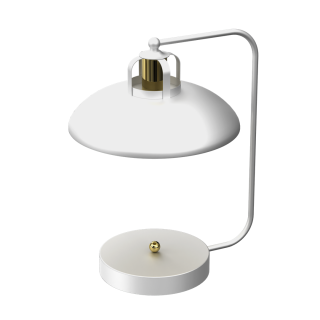Lampka biurkowa FELIX WHITE/GOLD 1xE27