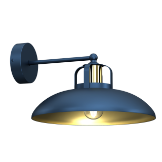 Kinkiet FELIX NAVY BLUE/GOLD 1xE27