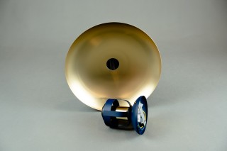 Lampa sufitowa FELIX NAVY BLUE/GOLD 1xE27