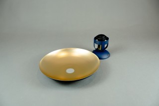 Lampa sufitowa FELIX NAVY BLUE/GOLD 1xE27