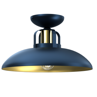 Lampa sufitowa FELIX NAVY BLUE/GOLD 1xE27