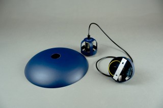 Lampa wisząca FELIX NAVY BLUE/GOLD 1xE27