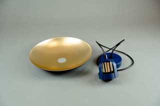 Lampa wisząca FELIX NAVY BLUE/GOLD 1xE27