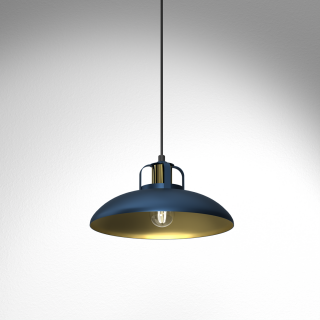 Lampa wisząca FELIX NAVY BLUE/GOLD 1xE27