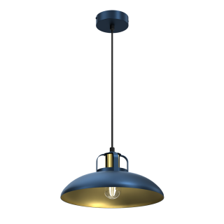 Lampa wisząca FELIX NAVY BLUE/GOLD 1xE27