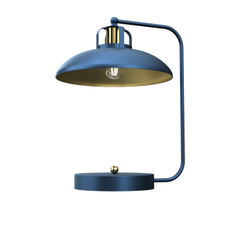 Lampka biurkowa FELIX NAVY BLUE/GOLD 1xE27