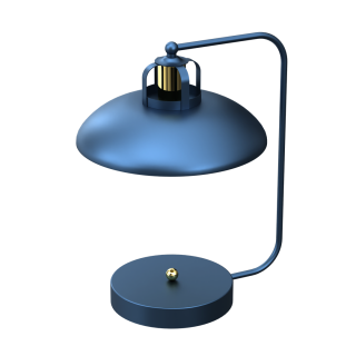 Lampka biurkowa FELIX NAVY BLUE/GOLD 1xE27