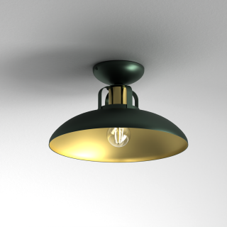 Lampa sufitowa FELIX GREEN/GOLD 1xE27