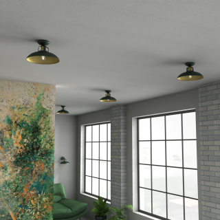 Lampa sufitowa FELIX GREEN/GOLD 1xE27