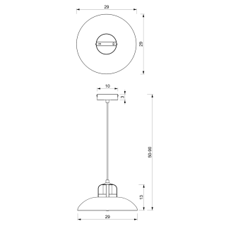 Lampa wisząca FELIX GREEN/GOLD 1xE27