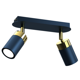 Lampa sufitowa JOKER NAVY BLUE/GOLD 2xGU10