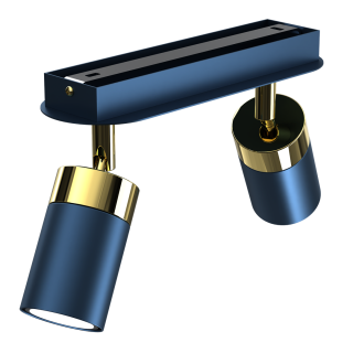 Lampa sufitowa JOKER NAVY BLUE/GOLD 2xGU10