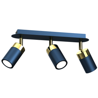 Lampa sufitowa JOKER NAVY BLUE/GOLD 3xGU10