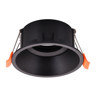 Oczko Sufitowe Podtynkowe Okrągłe Ruchome 1xGU10 IP20 Czarny