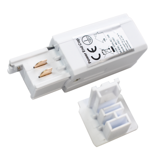 Zasilanie Prowadnicy Track Light White 3 Circuit