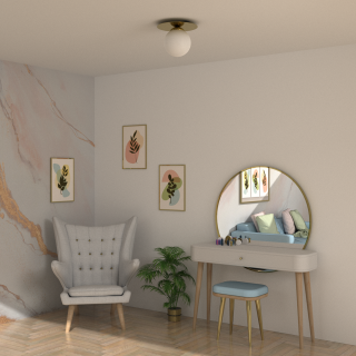 Lampa sufitowa PLATO 1xE14 19cm