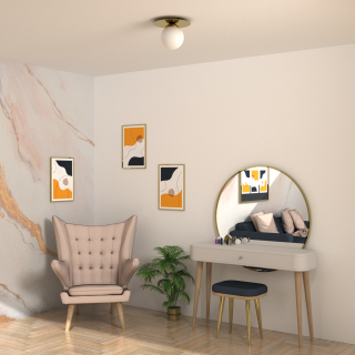 Lampa sufitowa PLATO 1xE14 22cm