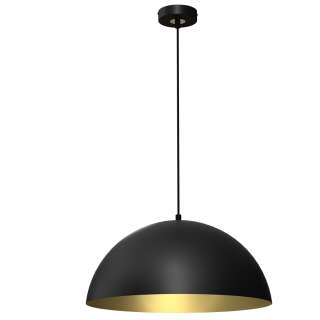 Lampa wisząca BETA BLACK/GOLD 1xE27 45cm