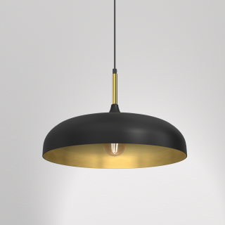 Lampa wisząca LINCOLN BLACK/GOLD 1xE27