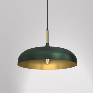 Lampa wisząca LINCOLN GREEN/GOLD 1xE27