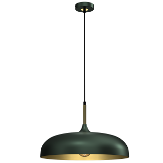 Lampa wisząca LINCOLN GREEN/GOLD 1xE27