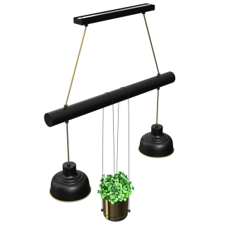 Lampa wisząca FLORA 2xE27