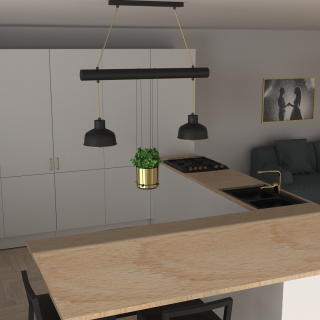 Lampa wisząca FLORA 2xE27