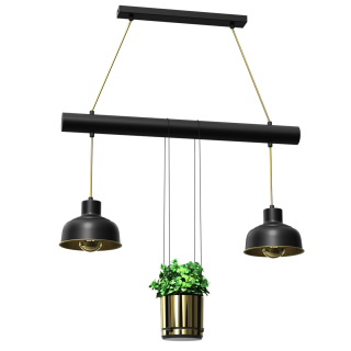 Lampa wisząca FLORA 2xE27