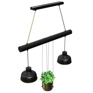 Lampa wisząca FLORA 2xE27