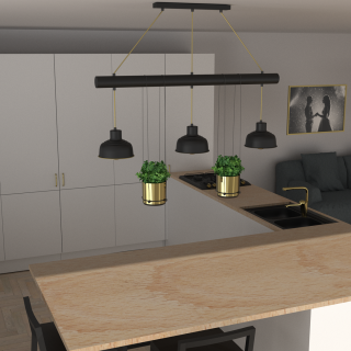 Lampa wisząca FLORA 3xE27