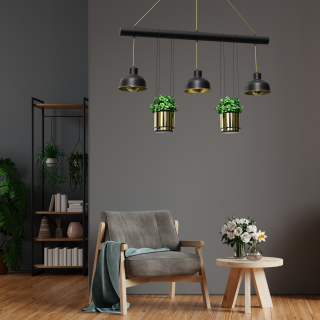 Lampa wisząca FLORA 3xE27