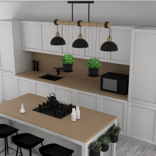 Lampa wisząca PIANTA 3xE27