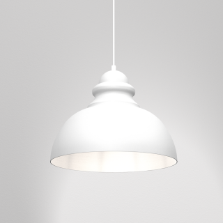 Lampa wisząca CORIN WHITE 1xE27