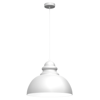 Lampa wisząca CORIN WHITE 1xE27
