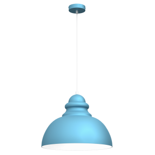 Lampa wisząca CORIN BLUE 1xE27