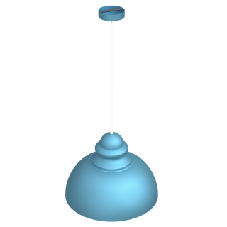 Lampa wisząca CORIN BLUE 1xE27
