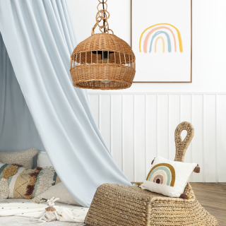 Lampa wisząca VIMINI NATURAL WOOD 1xE27