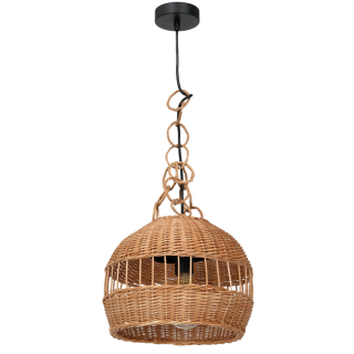 Lampa wisząca VIMINI NATURAL WOOD 1xE27