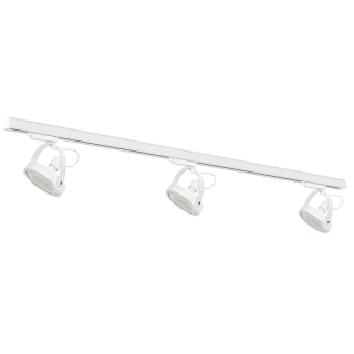 Zestaw Szynoprzewód 3x Lugar (AR111-GU10) + Prowadnica 1,5m - Biały