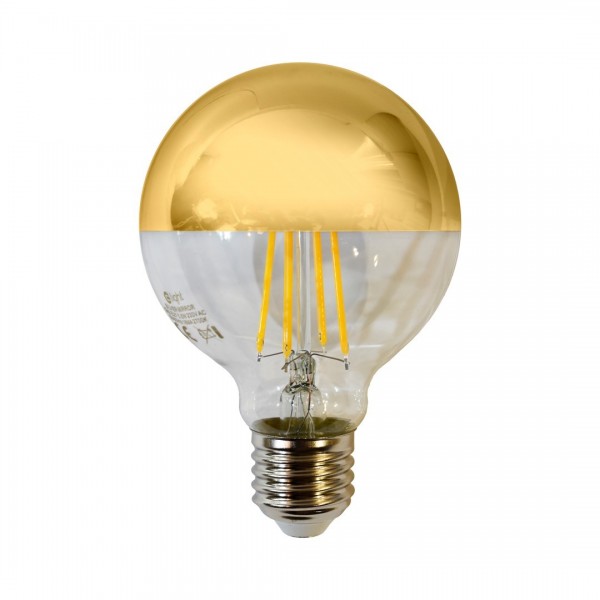 Żarówka Filamentowa LED 5W G80 E27 GOLD Barwa ciepła