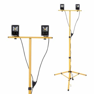 NAŚWIETLACZ LED 2x10W Statyw 1,8m