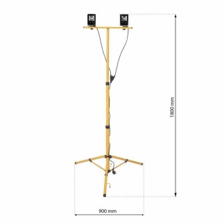 NAŚWIETLACZ LED 2x10W Statyw 1,8m