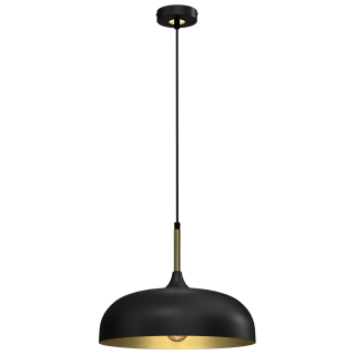 Lampa wisząca LINCOLN BLACK/GOLD 35cm