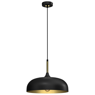Lampa wisząca LINCOLN BLACK/GOLD 35cm