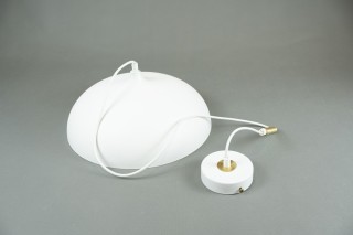 Lampa wisząca LINCOLN WHITE/GOLD 35cm
